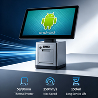 Terminal POS Android Todo en Uno con Impresora Térmica de Alta Velocidad, Escáner QR Opcional, NFC y Reconocimiento Facial para Supermercado