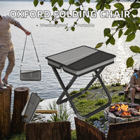 Chaise de camping pliante moderne Jiafei en aluminium et bois massif Oxford - Durable, légère, résistante aux intempéries, portable