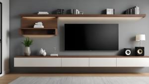 Meuble TV blanc moderne de luxe Meuble TV en bois de haute qualité pour la maison et l'hôtel Direct usine chinoise pour les meubles de salon - Product Image 6