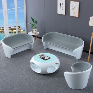 Conjunto de Mesa y Sillas de Negociación, Móvil, 4 Plazas, Diseño Moderno Minimalista para Recepción, Tienda, Área de Descanso, Sala - Product Image 1