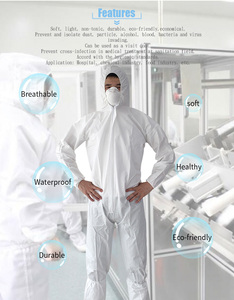 Macacão de Proteção Microporoso Leve e Anti-Corte para Uso em Sala Limpa Junlong - Product Image 6