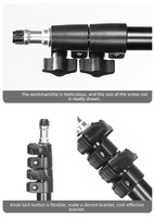 YEAH support de trépied de Studio de photographie noir 0.5m 0.55m 1.1m 1.6m 2m support de lumière pour Flash lumineux, Softbox, réflecteur