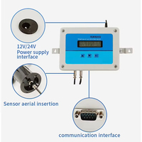 Veinasa XS-FSXY1 Anemómetro Digital de Alta Precisión con Salida RS485 Modbus, Registrador de Datos, Indicador de Viento para Grúas Torre, Velocidad del Viento 0-70m/s, IP66