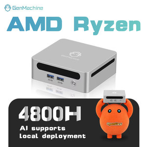 Mini PC GenMachine 7 4800H Radeon 8 Núcleos DDR4 SSD, 1G LAN, Wifi 6, BT 5.2, Win11, 3 Pantallas, 2HD, 2USB3.0, Fábrica OEM Ren4000 48 - Product Image 1