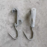 Roue à poulie coulissante en acier inoxydable, crochet métallique pour accrocher la viande, pour carcasses d'animaux, boucherie, abattoir, bétail