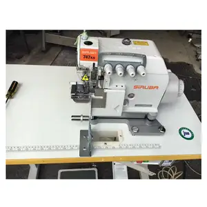 New Taiwan,CHINA Siruba 747KS High Speed Cylinder Bed Overlock Machine four thread overlock sewing machine