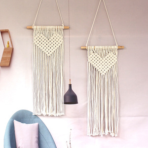 Tapices de Pared Tejidos en Macramé, Estilo Bohemio, Naturaleza Muerta, Hechos a Mano, 40x75cm, Decoración para el Hogar, Arte para el Dormitorio - Product Image 6