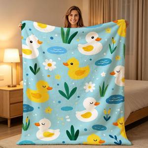Manta de Franela con Dibujos Animados de Perros, Manta para Siesta, Reversible, Cálida y Acogedora para Cama, Sofá, Sillón, Impresión Personalizada, Venta al Por Mayor - Product Image 1