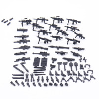 Ensemble militaire pour figurines de soldats en mini briques, armes et équipements militaires, accessoires de construction en blocs à petites particules, jouet