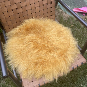 Housse de coussin en fourrure de Mongolie authentique, prix d'usine, fabriquée en Chine - Product Image 3