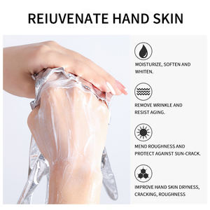 Masque pour les mains en feuille jetable, infusé de perles, anti-rides, blanchissant, hydratant, gants pour peaux normales - Product Image 5