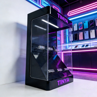 Vitrine de présentation en acrylique Plexiglas pour comptoir, meuble de magasin mobile, présentoir de téléphones portables 5G, smartphones de jeu, réparation, vente au détail