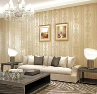 Panneaux muraux en papier, papier peint imperméable, peintures murales de luxe, décorations en briques 3D, autocollants brodés pour plafond, décoration d'hôtel et de maison