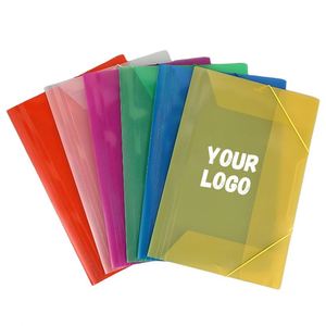 Fournitures de bureau, produits de classement portables imperméables, dossiers extensibles décoratifs en plastique transparent A4 personnalisés - Product Image 1