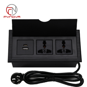 Nuevo Enchufe de Mesa Empotrado con Tapa Abatible, Toma de Corriente Múltiple Oculta para Escritorio, Enchufe Eléctrico con Clavijas EU, US, UK - Product Image 6