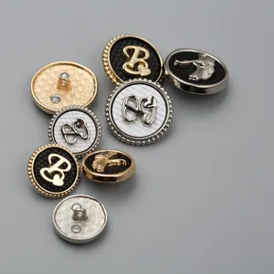Toptan ucuz özel tasarım Logo Snap düğmesi giysi için 4 bölüm gömlek düğmeleri