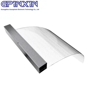 GPINXIN-P5 P6 P8 P10-P20mm filme led flexível Lojas de varejo Tela de vidro de parede de exibição de publicidade flexível Tela de LED transparente