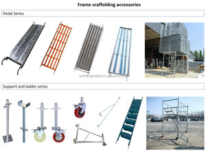 Étaux de nivellement réglables de 18 pouces, étaux à vis creux pour échafaudage avec plaque de base, pour échafaudage de type Baker - Product Image 6