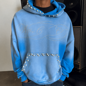 Sweat-shirt homme 100% coton, coupe droite, longueur standard, noir uni, 420 g/m², épaules tombantes, fermeture éclair intégrale en métal, délavage à l'acide. - Product Image 3