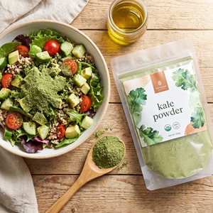 Polvere di Cavolo Verde Biologica Certificata, Non-OGM, HALAL, Grado Alimentare, Durata 24 Mesi, Confezione Grande per Alimenti per Bambini - Product Image 4