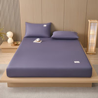 Drap-housse de luxe pour hôtel, style américain, 100 % polyester, double brossé, tricoté, imprimé 3D, 200 fils, écologique, vente en gros