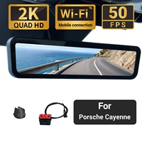 Caméra de recul numérique 2K Sinjet pour Porsche Cayenne avec Wi-Fi, type séparé, écran 9,2 pouces H10 Pro Mirror DashCam