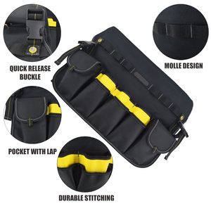 Organisateur d'outils en forme de seau étanche de 5 gallons avec sangle réglable et fermeture éclair, sac de rangement d'outils d'extérieur haute capacité - Product Image 2