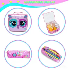 Sacs d'école Bunnyfly pour enfants, ensemble de sacs <span class=keywords><strong>à</strong></span> <span class=keywords><strong>dos</strong></span> <span class=keywords><strong>avec</strong></span> <span class=keywords><strong>sac</strong></span> <span class=keywords><strong>à</strong></span> lunch <span class=keywords><strong>isotherme</strong></span>, <span class=keywords><strong>sac</strong></span> <span class=keywords><strong>à</strong></span> <span class=keywords><strong>dos</strong></span> <span class=keywords><strong>avec</strong></span> plusieurs poches, retour <span class=keywords><strong>à</strong></span> l'école, cadeau idéal - Product Image 5