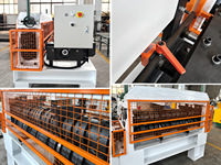 Ligne de machines automatiques de gaufrage de tôles métalliques avec moteur PLC, pour la production de tuiles à motifs gaufrés, garantie 1 an