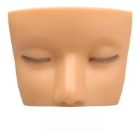 Tête de mannequin d'entraînement aux paupières en silicone de haute qualité pour la pratique de l'extension des cils boîte de marque privée disponible