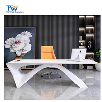 Mobilier de bureau Bureau de direction Table d'ordinateur moderne en forme de L Bureau bon marché