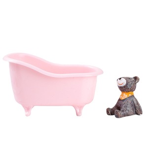 <b>Mini</b> Bathtub <b>Storage</b> <b>Box</b> 0.5L Solid Color Eco-Friendly Desktop Makeup Organizer - Product Image 3