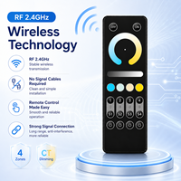Télécommande RF 2,4 GHz, variateur tactile sans fil LED, contrôleur quatre zones, bande lumineuse, lampe de plafond, système d'éclairage intelligent pour la maison, 30 m