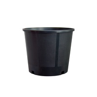 Conteneurs de pépinière de 3 gallons résistants aux UV, trous de drainage latéraux, plastique noir, écologiques, pots de jardinage pour la maison, serre