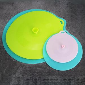 Tapas de silicona de marca OEM, 21cm, 18,5 cm, 13,5 cm, 10,5 cm, cubierta de silicona para ollas, cubiertas para almacenamiento de alimentos en microondas, cubierta apta para lavavajillas - Product Image 3