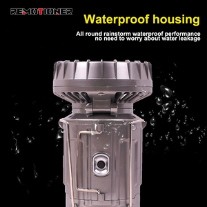 Ngoài trời di động ánh sáng Sạc Led đèn pin năng lượng mặt trời cắm trại đèn lồng với Fan - Product Image 4