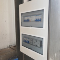 Boîtier de disjoncteur encastré en plastique Huaxing LPZ30, boîte de distribution MCB, boîtier IP43 pour usage intérieur, 60A 12S