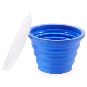 Eco amigable plegable de viaje de perro de silicona a granel personalizado Logotipo de contenedores de almacenamiento de alimentos de los niños de la Escuela de la caja de almuerzo de Bento caja - Product Image 5