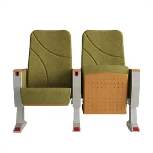 Silla de auditorio moderna personalizada asientos de cine elegante tapicería completa de lujo