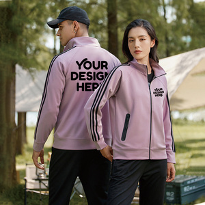 Monos deportivos al aire libre personalizados de alta calidad 2024, <span class=keywords><strong>abrigo</strong></span>, ropa, bolsillos con cremallera, ropa de grupo, chaquetas Unisex para hombres y mujeres - Product Image 6