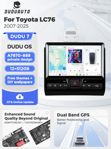 วิทยุติดรถยนต์ DUDUAUTO DUDU7 A7870 AKM7739 DSP QLED 2K ขนาด 9 นิ้ว สำหรับรถยนต์โตโยต้าแลนด์ครุยเซอร์ LC76 ซีรีส์ 70 - Product Image 2