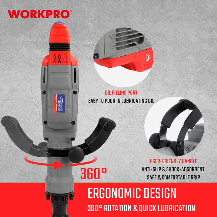 WERHE® HEX30 Bush Hammer Chisel 16 Teeth 220 Mm Long, Square 36 Mm - View #2