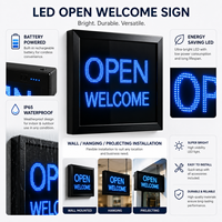Enseigne néon LED multi-alimentation, étanche IP65, sans fil et portable, contenu et forme personnalisables, adaptée à de multiples scénarios