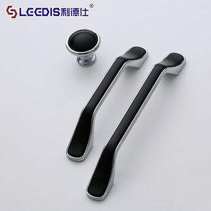 Lcedis Modern Minimalist <b>Black</b> Cabinet Handles Zinc Alloy Bar Shape Durable Furniture Hardware Drawer <b>Door</b> <b>Knob</b> - Product Image 1