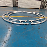 Armazón circular de aluminio para iluminación de techo, escalera vertical, horizontal, plana, curvada