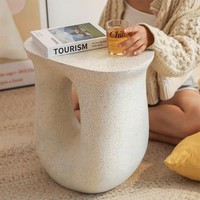 Table d'appoint créative en marbre pour chambre et salon, table basse de style moderne minimaliste et luxueux, mobilier de salon