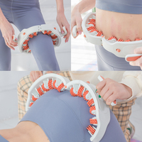 Masseur de jambes à 14 rouleaux souples pour massage des tissus profonds et relaxation musculaire