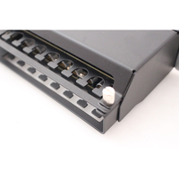 FTP berpelindung CAT6A 48 port Panel Patch jaringan terminasi vertikal untuk 22-26 kabel AWG