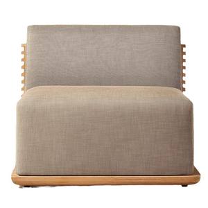 Conjunto de Sofás de Teca para Exteriores en Forma de L, Muebles de Jardín Impermeables para Patio, Villa o Resort, con Estructura de Aluminio y Diseño de Madera Empalmada - Product Image 4