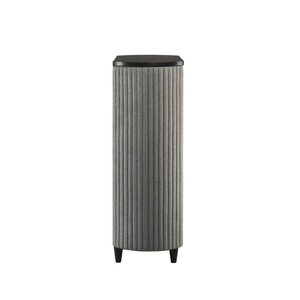 Moderne schwarze Polsterkommode mit 3 Schubladen, 2 Türen und Eschenholzfurnier für das Schlafzimmer - Product Image 3